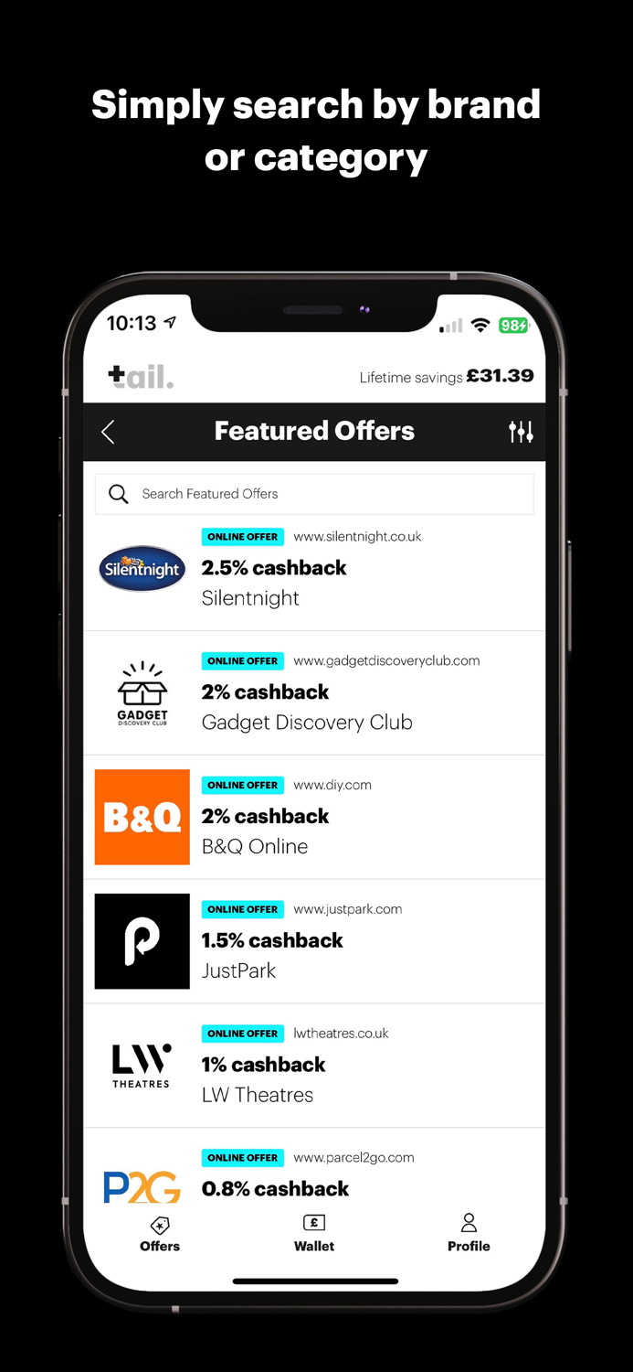 Tail - Top UK Cashback Rewards