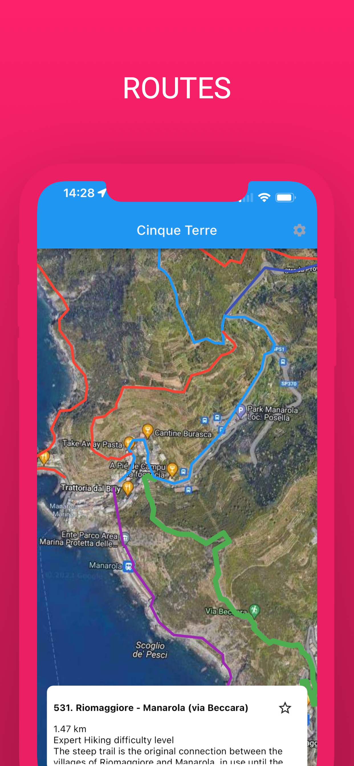 Cinque Terre Offline Map