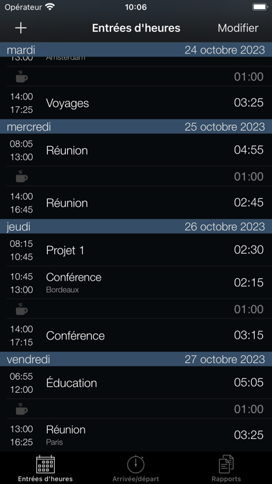 Screenshot #2 pour Minuteur - Horaires de travail