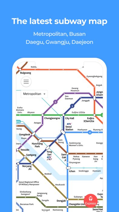 Korea Subway Map Screenshot