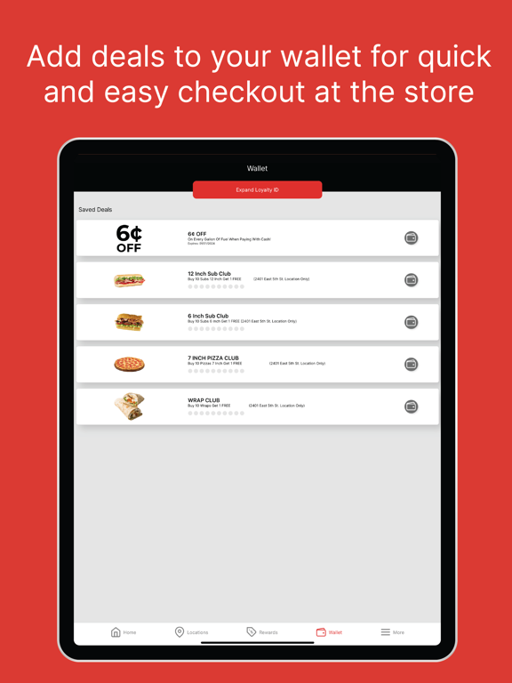 Weiler Rewards iPad screenshot