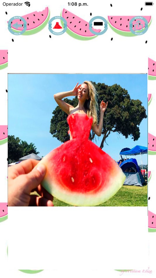 Watermelon dress stickers - 1.1 - (iOS)