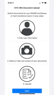 nyc hra document upload iphone screenshot 1