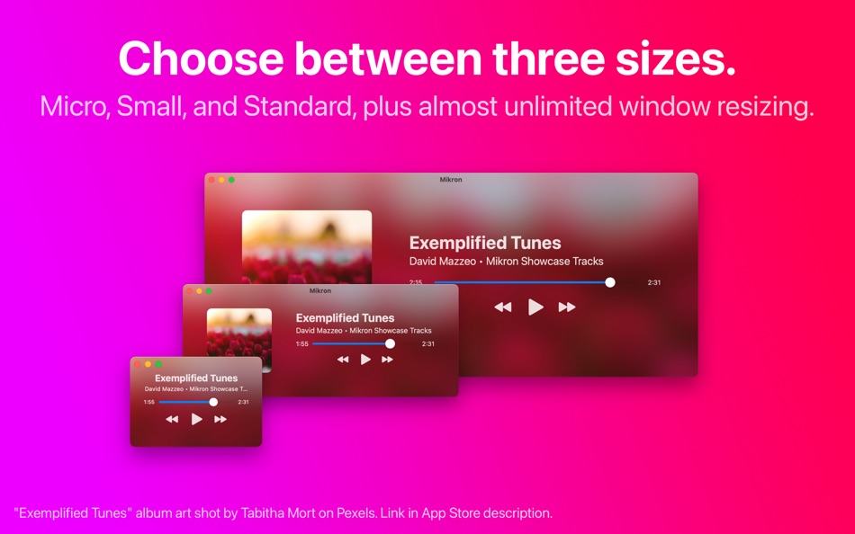 #5. Mikron - Mini Player for Music (macOS) Podle: Luigi Mazzeo