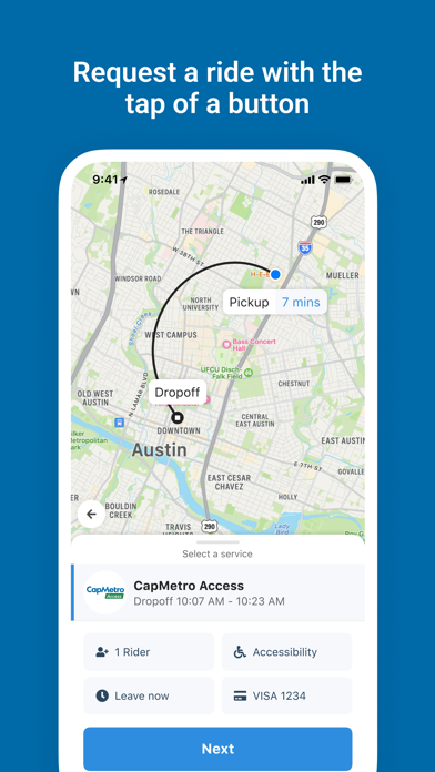CapMetro Access – Austin TX Screenshot