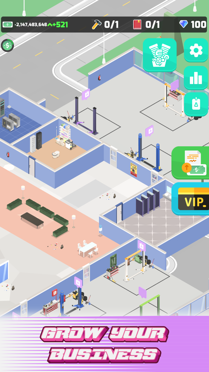 Idle Car Garage Simulator Game