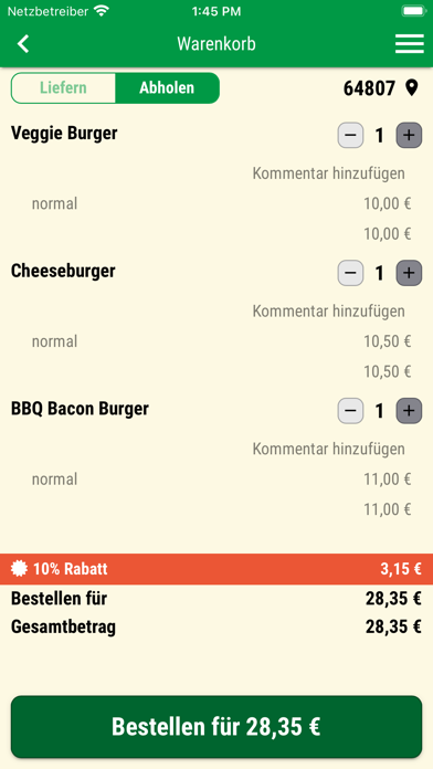 Pizza Nova Dieburg Screenshot