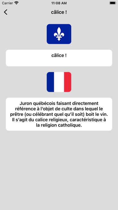 Screenshot #3 pour Dico Québecois-Français
