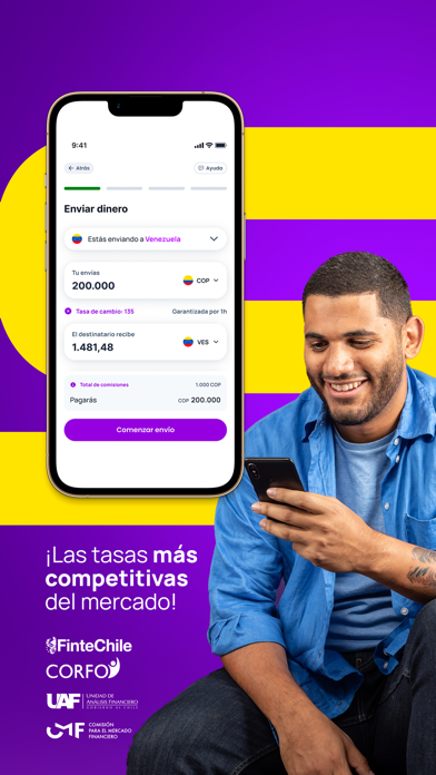 Retorna: envía dinero seguro Screenshot