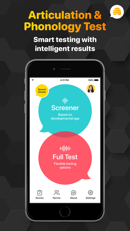#1. Articulation Test Center Hive (iOS) 由: Little Bee Speech