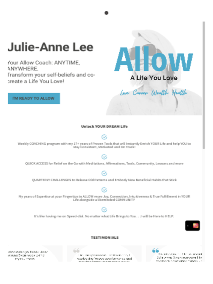 Allow by Julie-Anne Lee