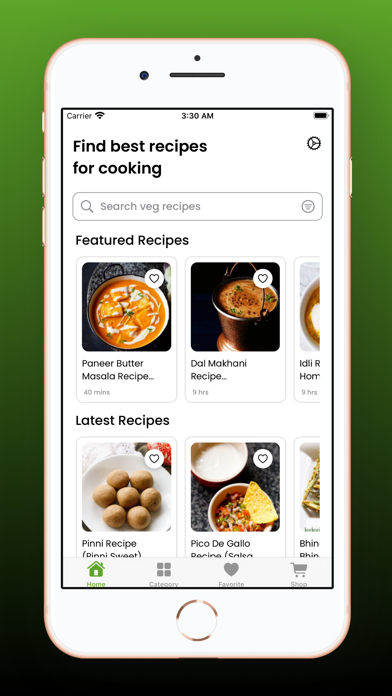 Veg Recipes: Indian Recipes Screenshot