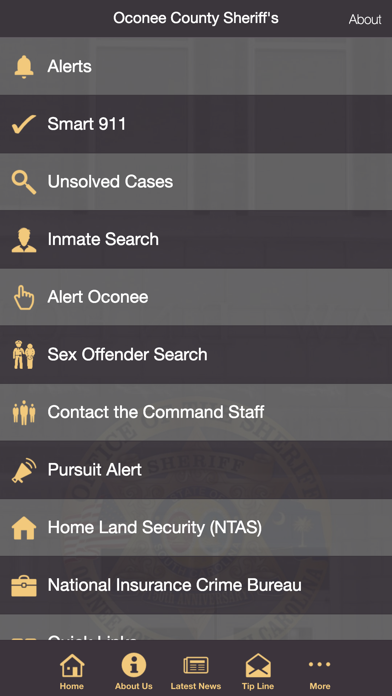 Oconee County Sheriff's Screenshot