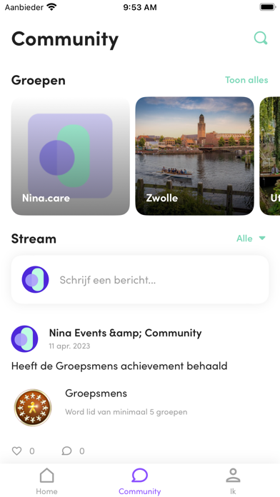 Nina Events & Community Screenshot