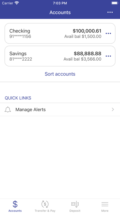 West Iowa Bank Screenshot