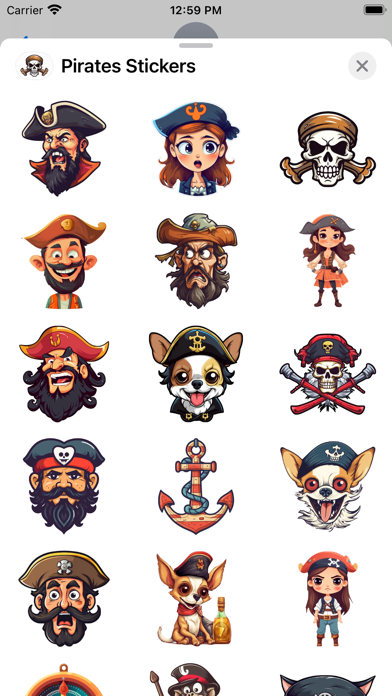 Screenshot #1 pour Pirates Sticker Pack