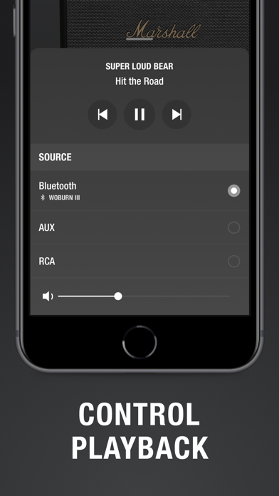 Marshall Bluetooth Screenshot