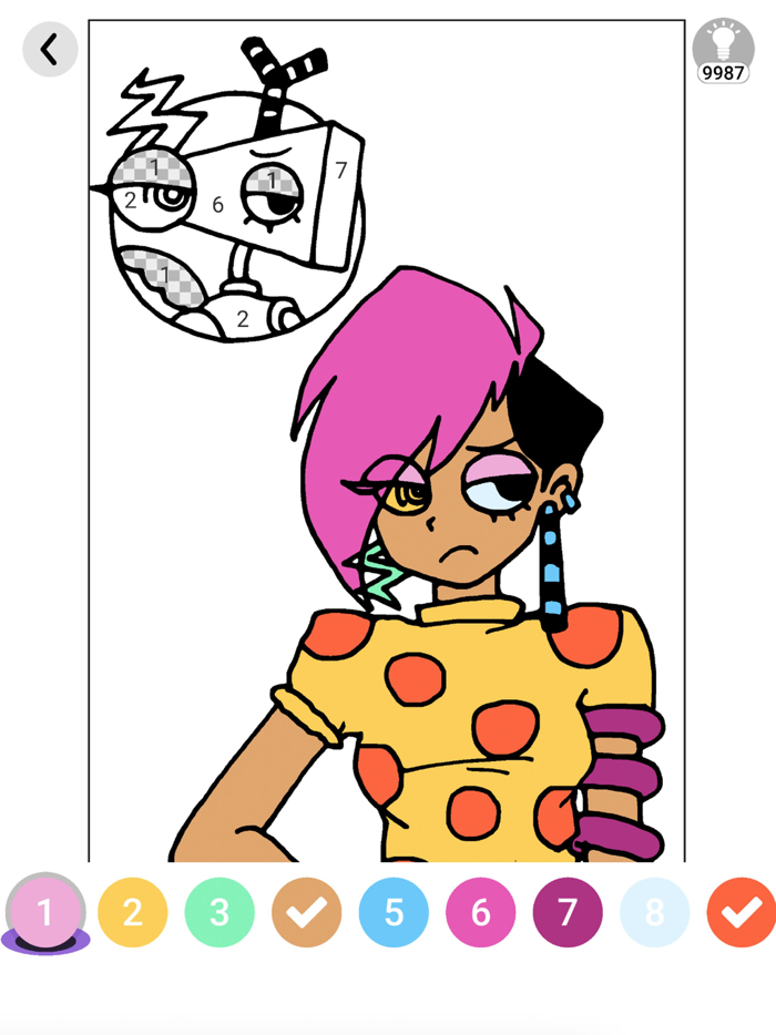 Pomni Digital circus coloring