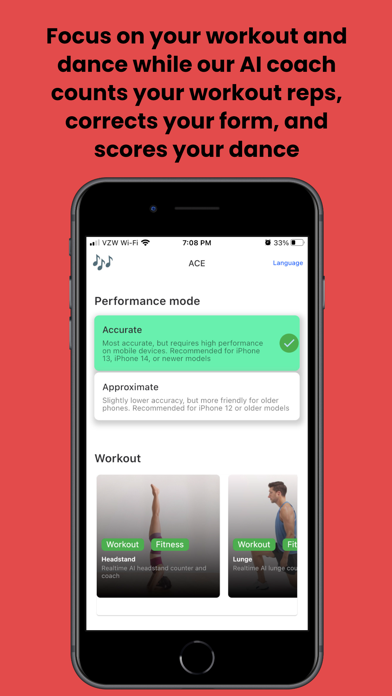 ACE: dance and workout coach Screenshot