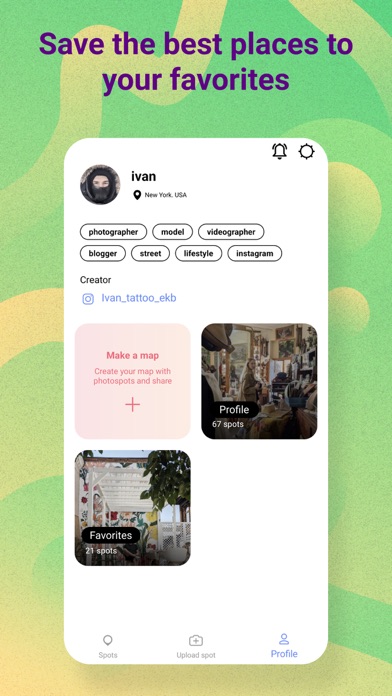 Photoparad - places for photo Screenshot