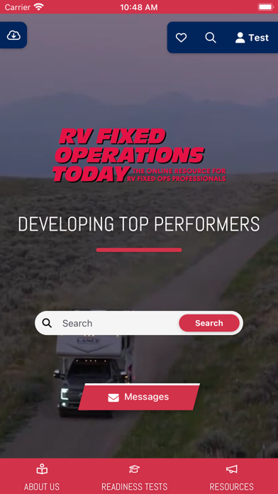 RV Dealers Association Screenshot