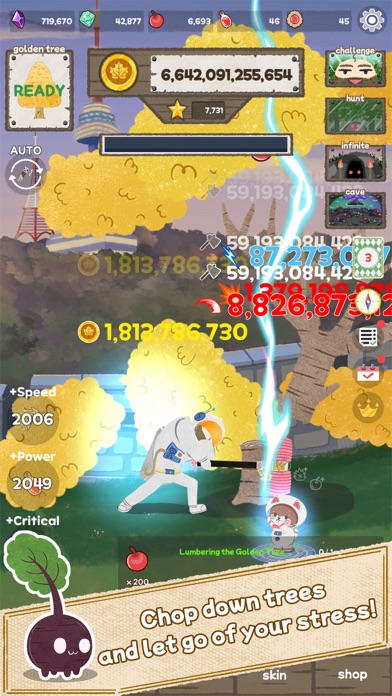 Screenshot of Woodcutter: Idle Clicker