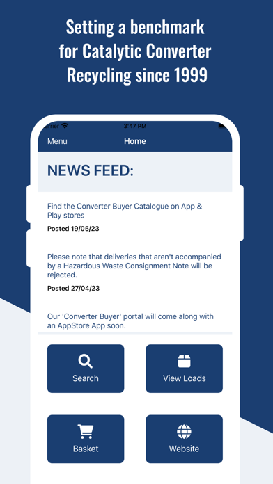 Converter Buyer Catalogue Screenshot