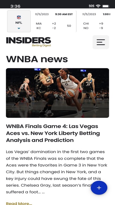 Insiders Betting-Digest Screenshot