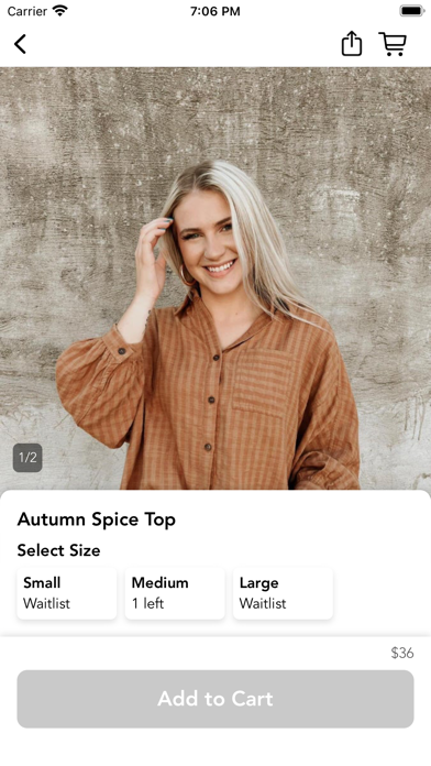 Milk & Honey Boutique Screenshot