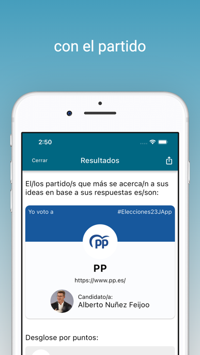 Elecciones 23J Screenshot