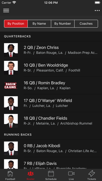 Ragin' Cajuns Athletics Screenshot