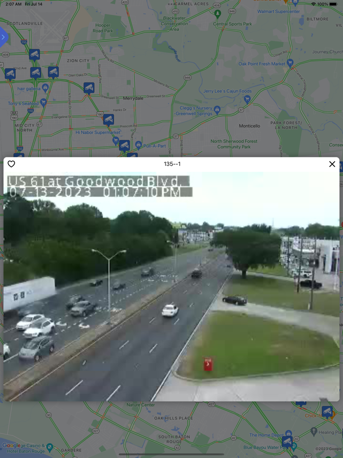 Live Traffic - Louisiana