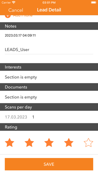 GHM LEADS Screenshot