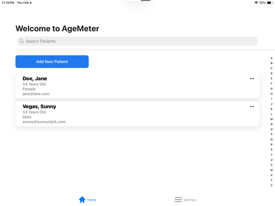 Agemeter Professional app screenshot 2