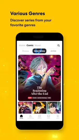 Captura de pantalla de Tapas – Comics And Novels en iPhone 5