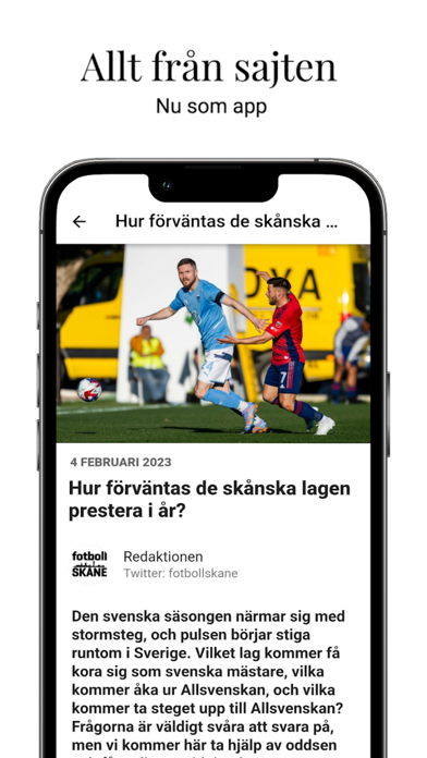 Fotboll Skåne Screenshot