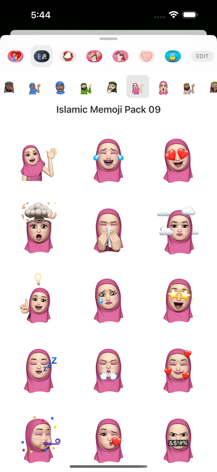 Islamic Me Emoji Stickers