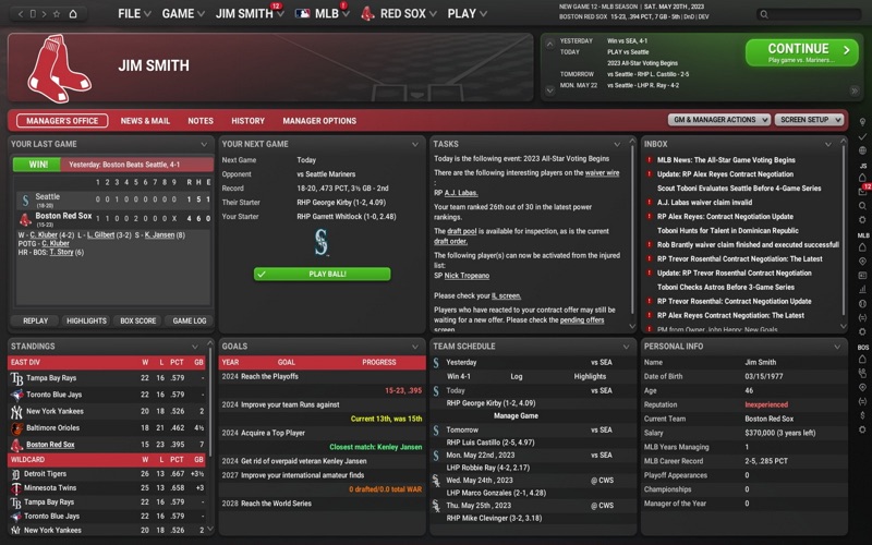OOTP Baseball 24 Screenshot