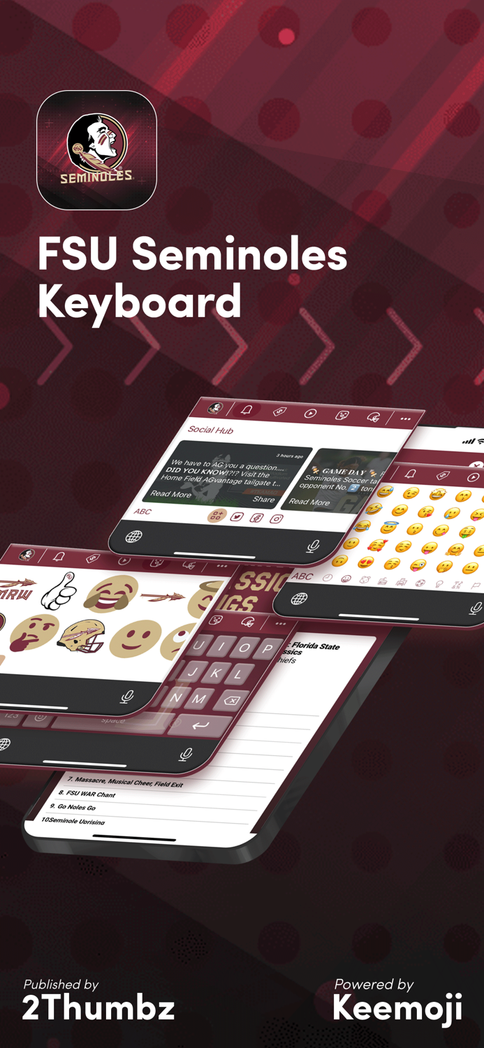 FSU Seminoles Keyboard