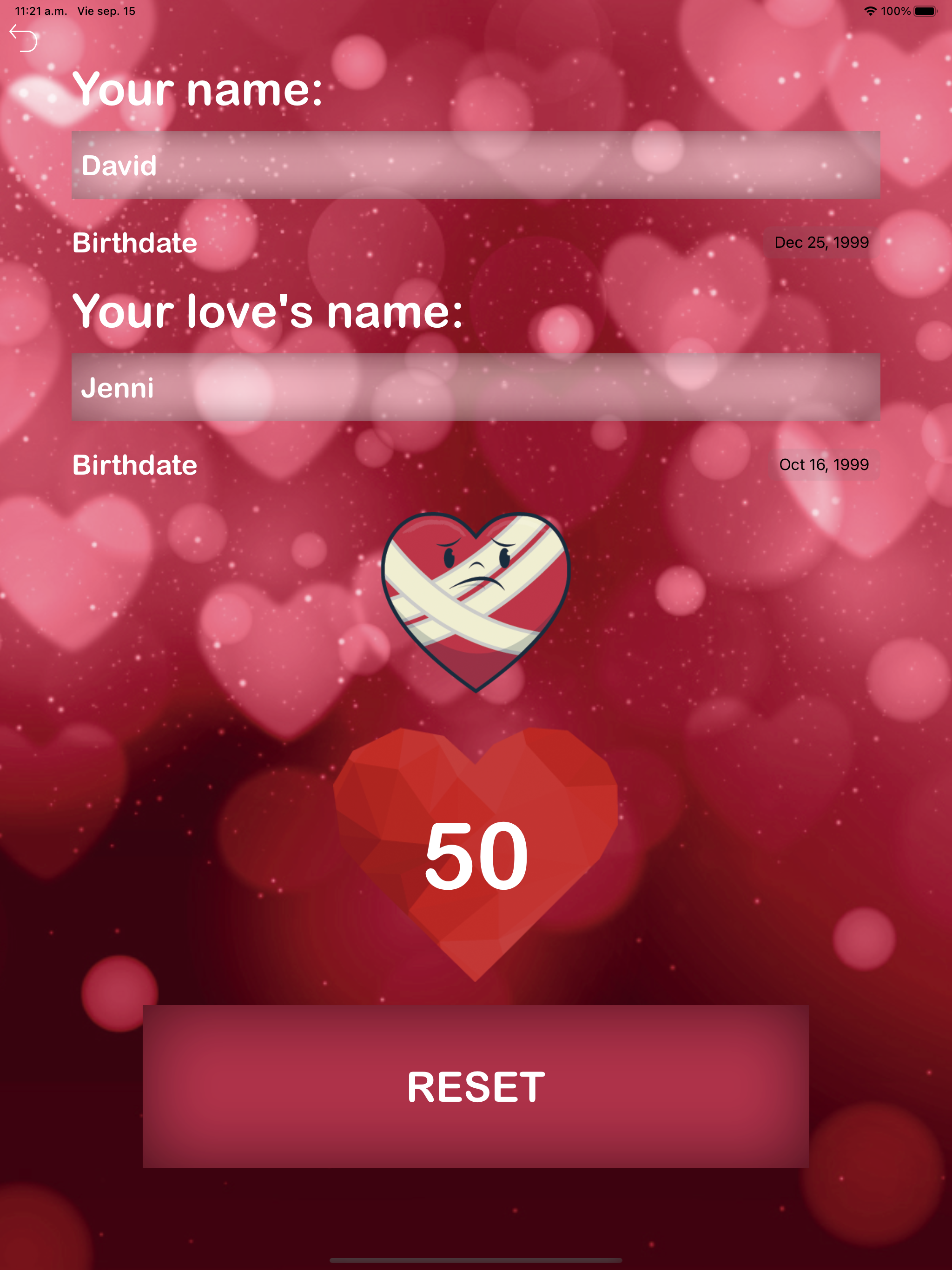 Love calculator compatibility