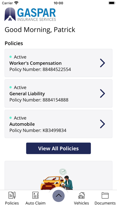 Gaspar Insurance MyAccess Screenshot