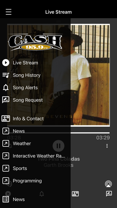 CASH 95.9 WWWI-FM Screenshot