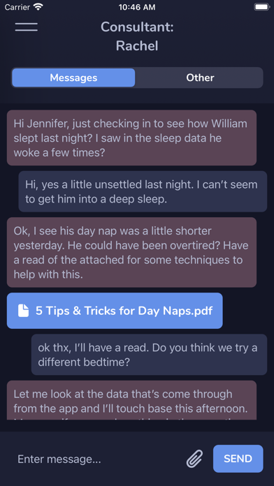 CORI Sleep Screenshot