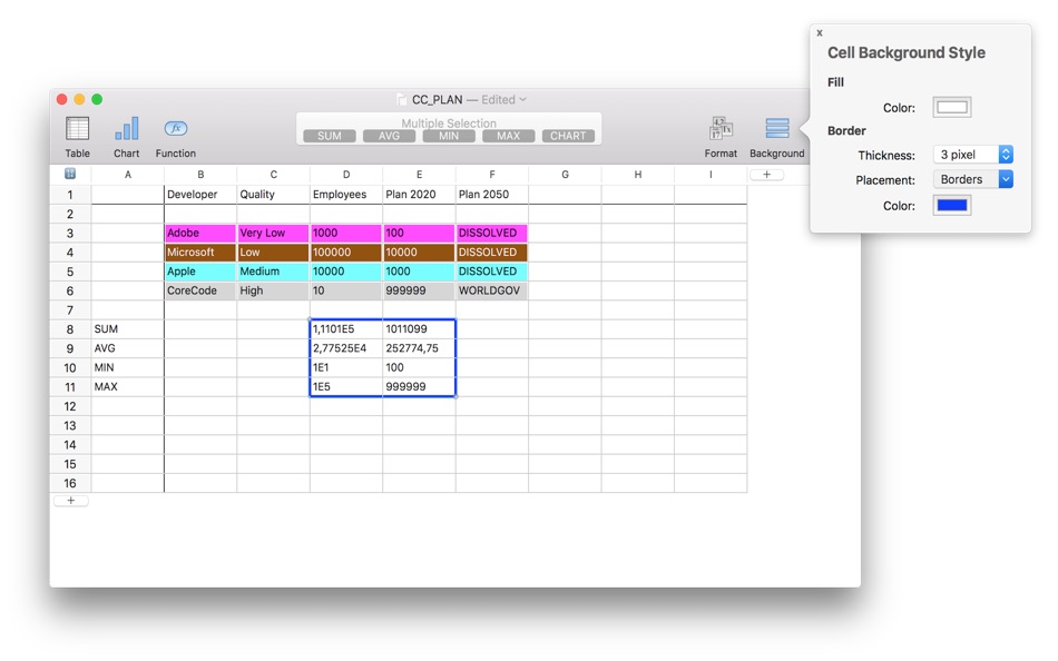 #8. Sheet To Go - Tables & Charts (macOS) بواسطة: Global Mobile Game Limited