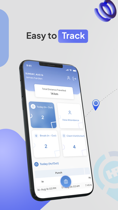 HRBluSky - Attendance Tracker Screenshot