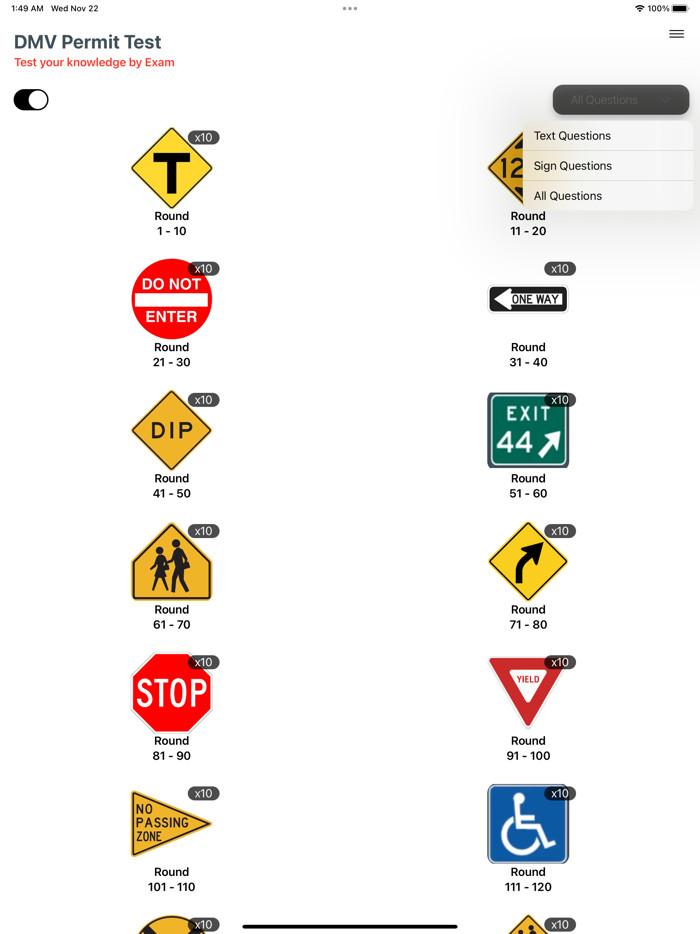 DMV Practice test and Win Exam