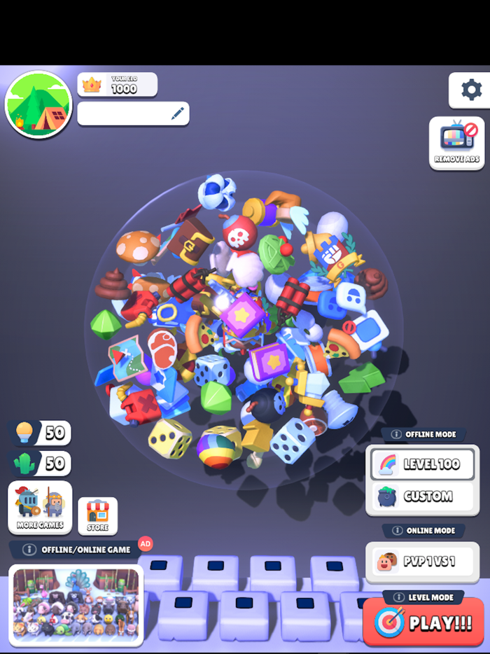 Match Tripple Ball 3D Online