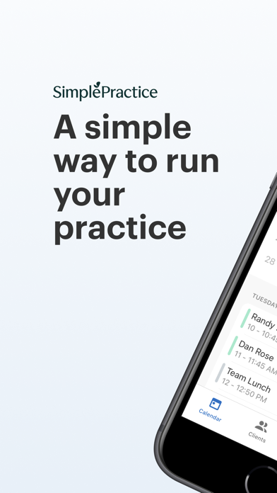 SimplePractice for Clinicians Screenshot