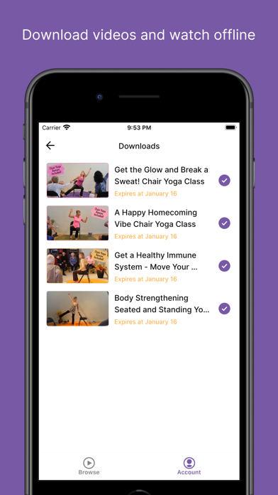 Yoga Vista App Screenshot