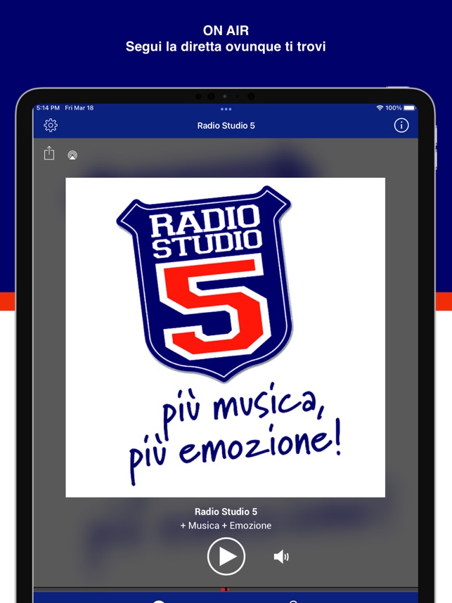 Radio Studio 5 FM su App Store